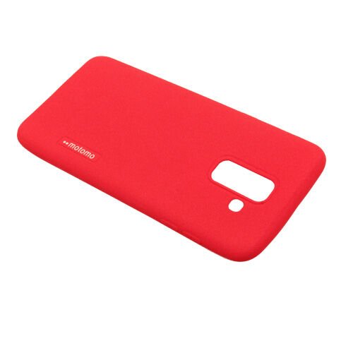 Galaxy A6 Plus 2018 ile Uyumlu Motomo Silikon Kılıf Kırmızı