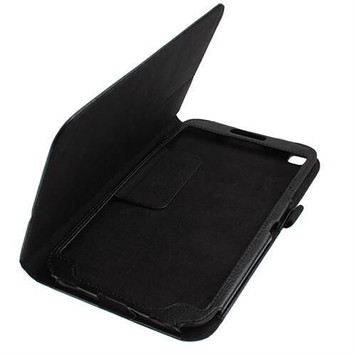 Galaxy Tab 3 8.0'' T310 ile Uyumlu Kapaklı Deri Kılıf Siyah