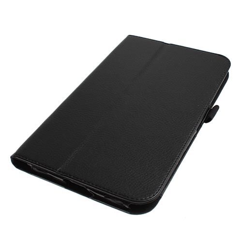 Galaxy Tab 3 8.0'' T310 ile Uyumlu Kapaklı Deri Kılıf Siyah
