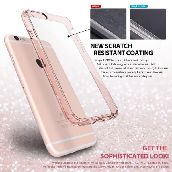 Ringke Fusion iPhone 6s Plus/ 6 Plus ile Uyumlu KIlıf Black