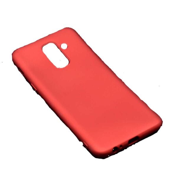 Zore Galaxy A6 Plus 2018 ile Uyumlu Premier Silikon Kılıf Kırmızı