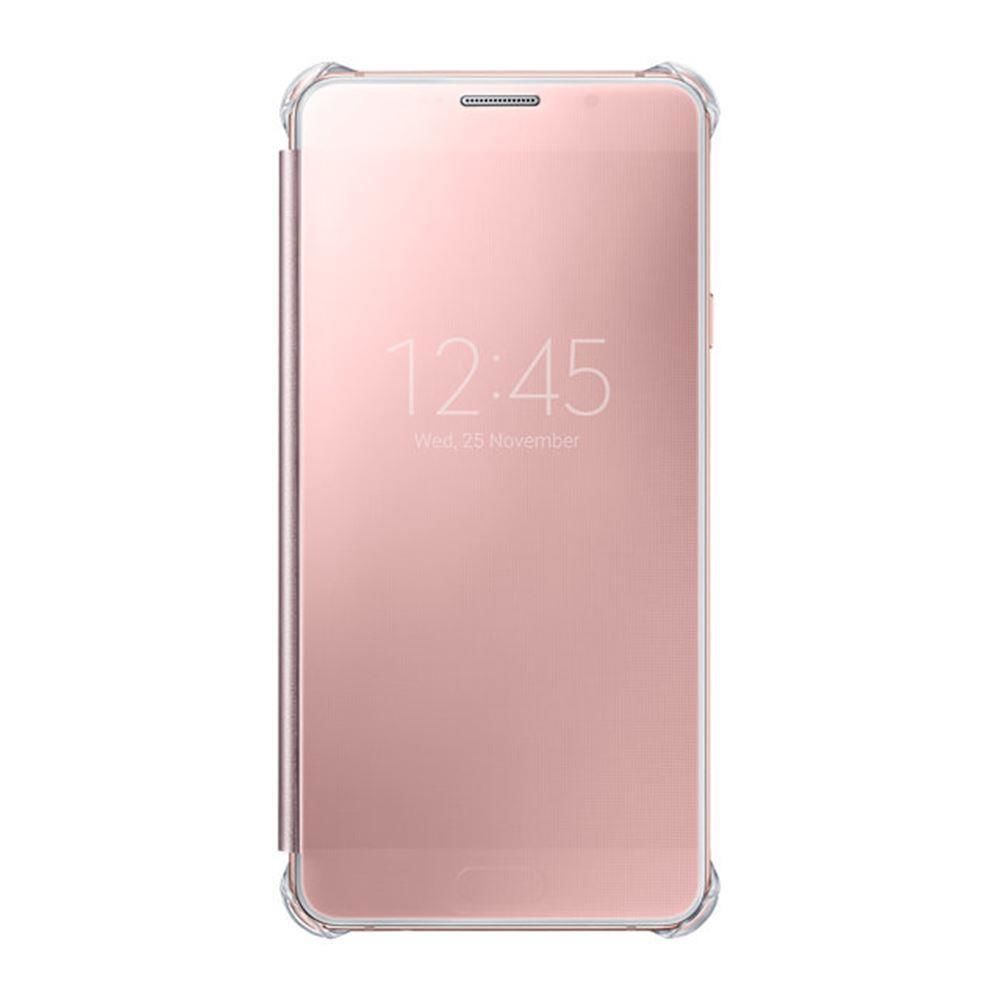 Galaxy A5 (2016) A510F ile Uyumlu Clear View Cover Rose Gold EF-ZA510CZEGWW