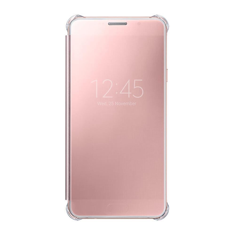 Galaxy A5 (2016) A510F ile Uyumlu Clear View Cover Rose Gold EF-ZA510CZEGWW