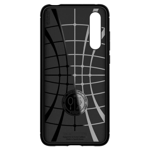 Spigen Mi 9 Lite ile Uyumlu Kılıf Rugged Armor Matte Black