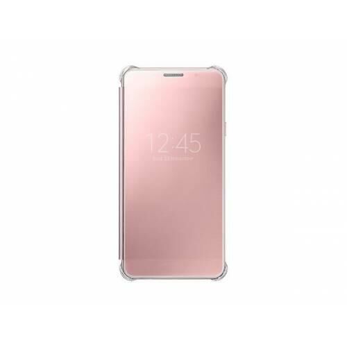 Galaxy A7 (2016) A710F ile Uyumlu Clear View Cover Pembe EF-ZA710CZEGWW