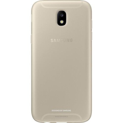 Galaxy J7 2017 ile Uyumlu Jelly Silikon Kılıf EF-AJ730TFEGWW Gold (Out)