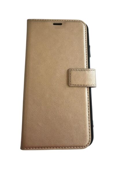 iPhone XS Max ile Uyumlu Cüzdanlı Kılıf Altın