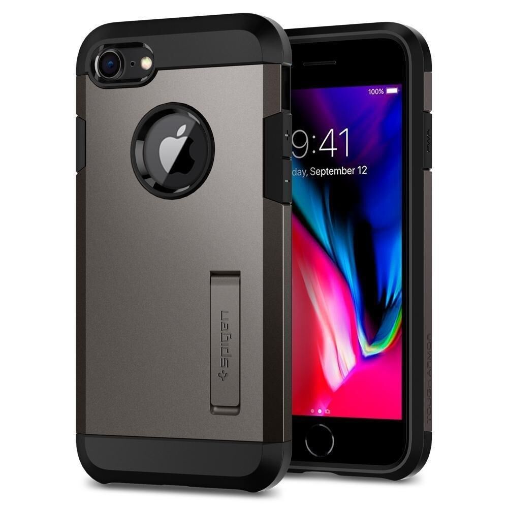 Spigen iPhone 7/8 ile Uyumlu Kılıf Tough Armor 2 Gunmetal