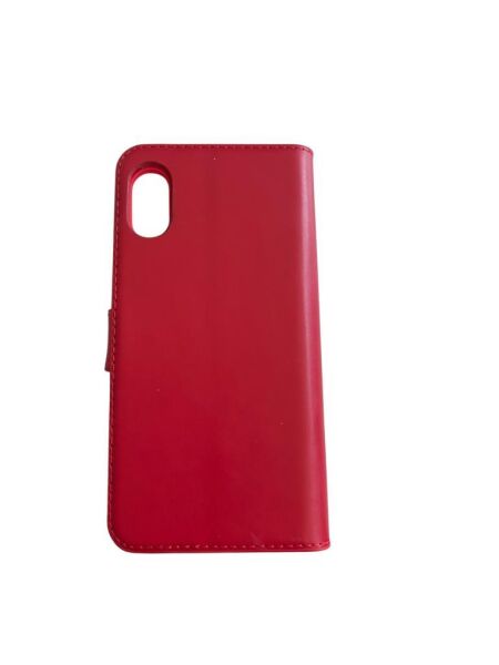 iPhone X ile Uyumlu Cüzdanlı Kılıf Kırmızı