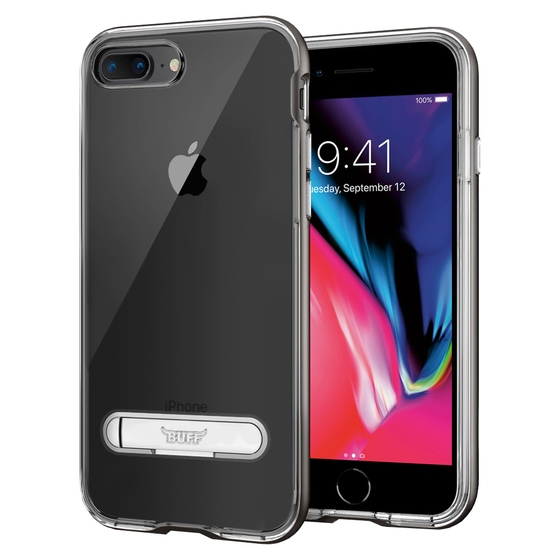 Buff iPhone 8 Plus / 7 Plus ile Uyumlu Air Bumper Kılıf Space Gray