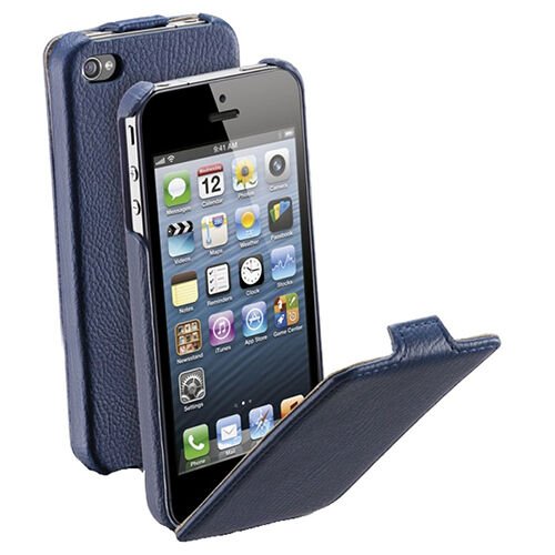 Cellular Line iPhone SE/5S/5 ile Uyumlu Flap Mıknatıssız Kılıf Lacivert FLAPIPHONE5B