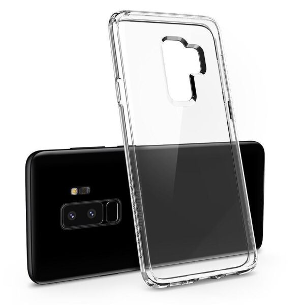 Spigen Galaxy S9 Plus ile Uyumlu Kılıf Ultra Hybrid Crystal Clear