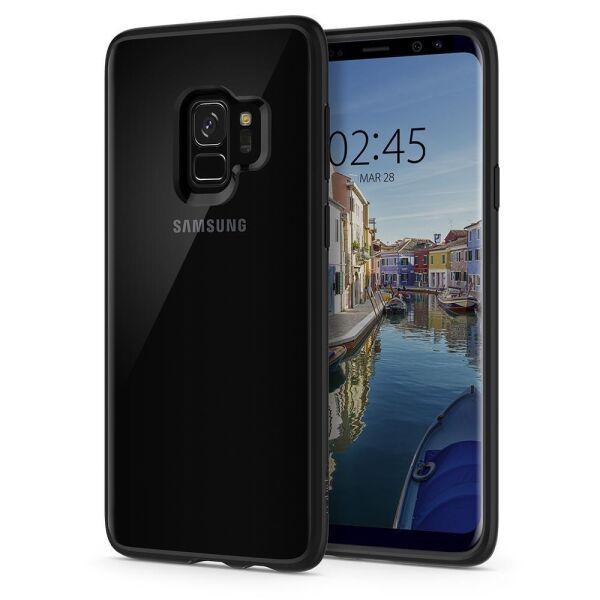Spigen Galaxy S9 ile Uyumlu Kılıf Ultra Hybrid Matte Black