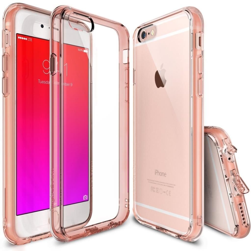 Ringke Fusion iPhone 6s/ 6 ile Uyumlu KIlıf Rose Gold