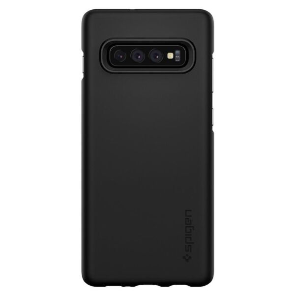 Spigen Galaxy S10 ile Uyumlu Kılıf Thin Fit Ultra İnce Black