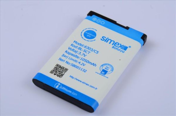 Simex 6303 ile Uyumlu Batarya BL-5CT