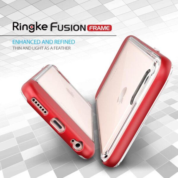 Ringke Frame iPhone 6s/ 6 ile Uyumlu Çerçeveli Bumper Kılıf Pearl White
