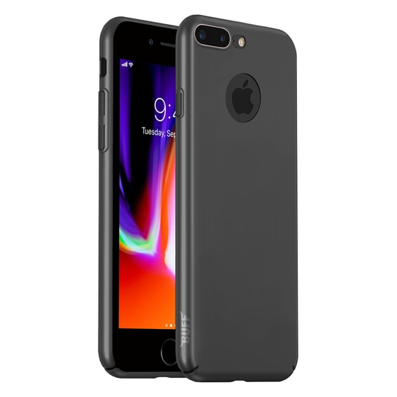 Buff iPhone 8 Plus ile Uyumlu Slim Fit Kılıf Space Gray