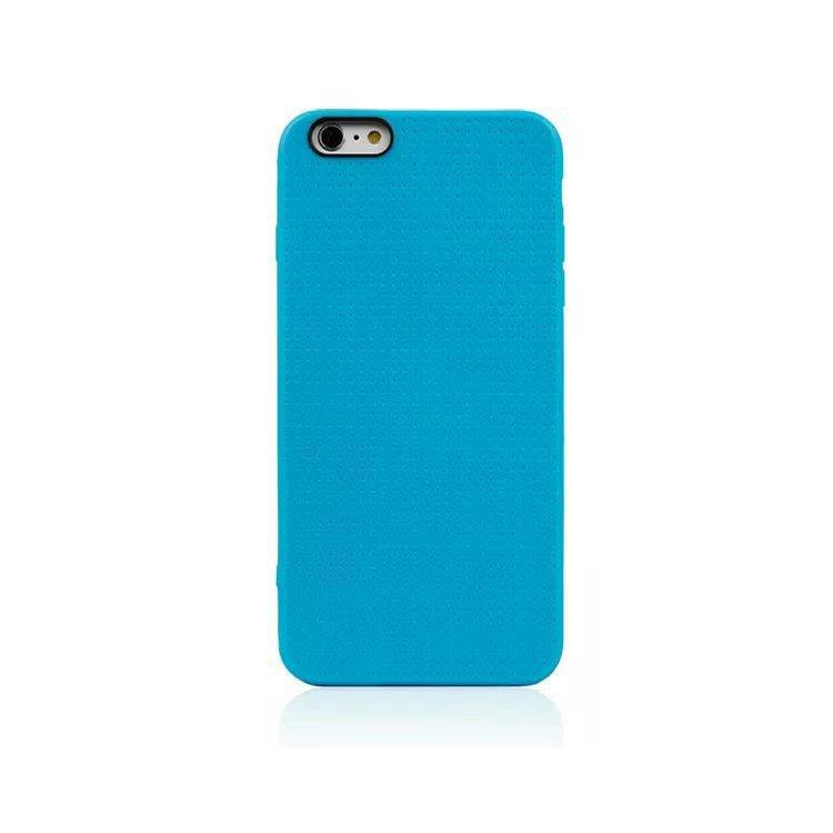 iPhone 6S Plus/6 Plus ile Uyumlu Nokta Desen Silikon Kılıf Mavi