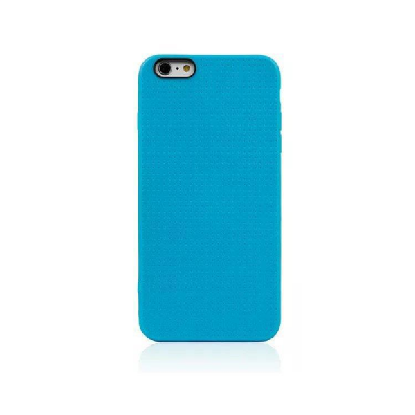 iPhone 6S Plus/6 Plus ile Uyumlu Nokta Desen Silikon Kılıf Mavi