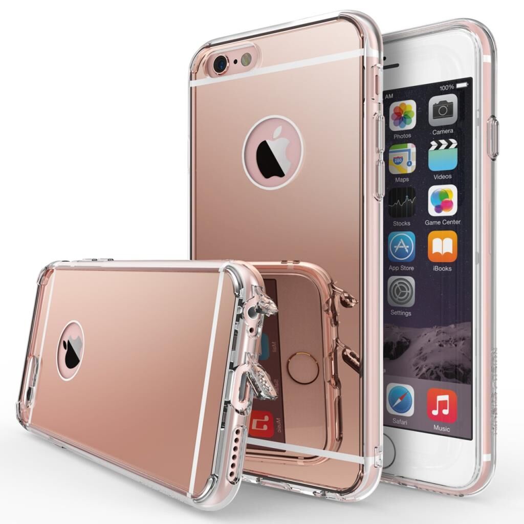 Ringke Mirror Fusion iPhone 6s/ 6 ile Uyumlu Aynalı Kılıf Rose Gold