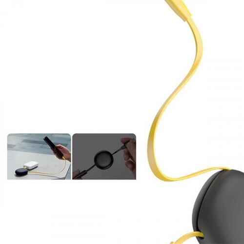 Baseus Lets Go Lightning iPhone 12-11, 11 Pro, SE 2020, XR, XS, 8-7 ile Uyumlu USB Kablo 1metre CALRN-GY