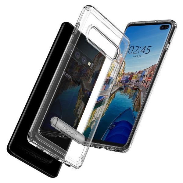 Spigen Galaxy S10 Plus ile Uyumlu Kılıf Ultra Hybrid S Crystal Clear