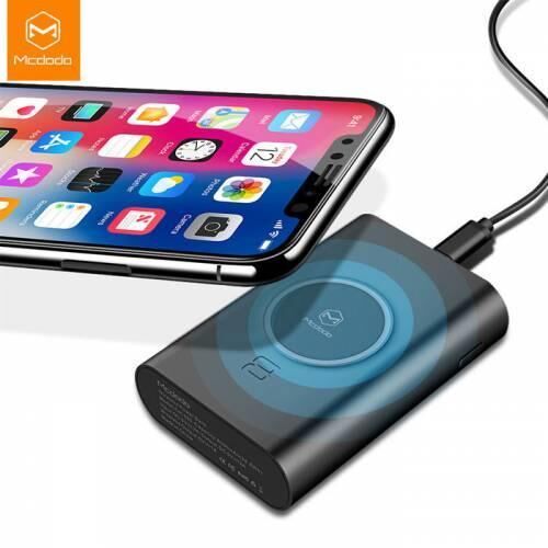 Mcdodo 8000mAh 10W Kablosuz Şarj Destekli Powerbank Siyah