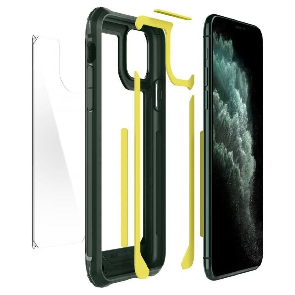 Spigen iPhone 11 Pro ile Uyumlu Kılıf Gauntlet Iron Red