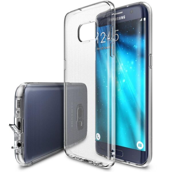 Ringke Air Galaxy S7 Edge ile Uyumlu Kılıf Clear Ultra Hafif Esnek İnce Şeffaf Transparan