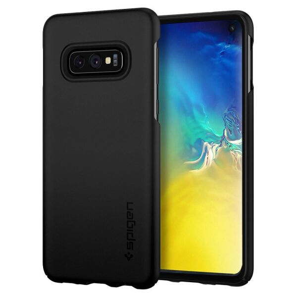 Spigen Galaxy S10E ile Uyumlu Kılıf Thin Fit Ultra İnce Black