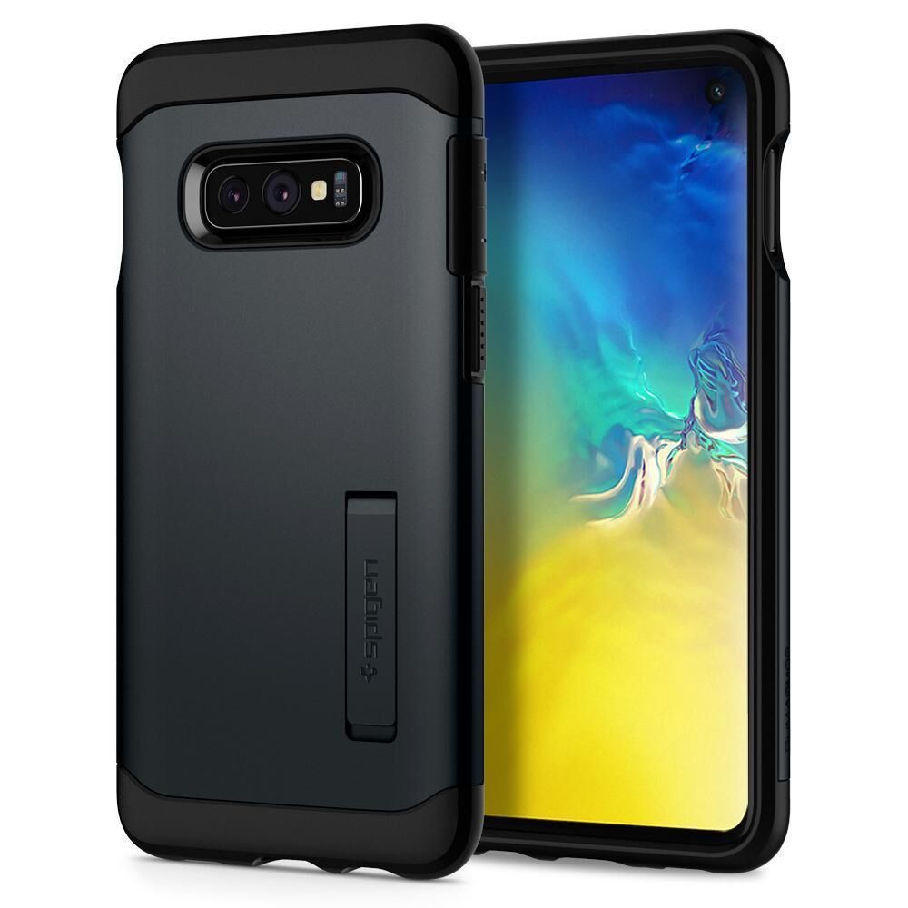 Spigen Galaxy S10e ile Uyumlu Kılıf Slim Armor Metal Slate