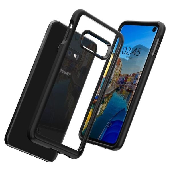 Spigen Galaxy S10E ile Uyumlu Kılıf Ultra Hybrid Black