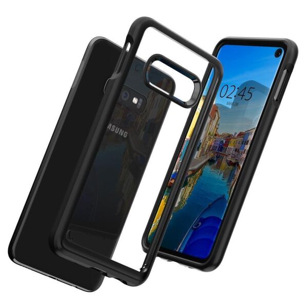 Spigen Galaxy S10E ile Uyumlu Kılıf Ultra Hybrid Black