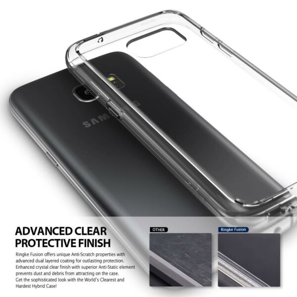Ringke Fusion Galaxy S7 ile Uyumlu Kılıf Crystal Clear TPU Bumper Extra Darbe Emici