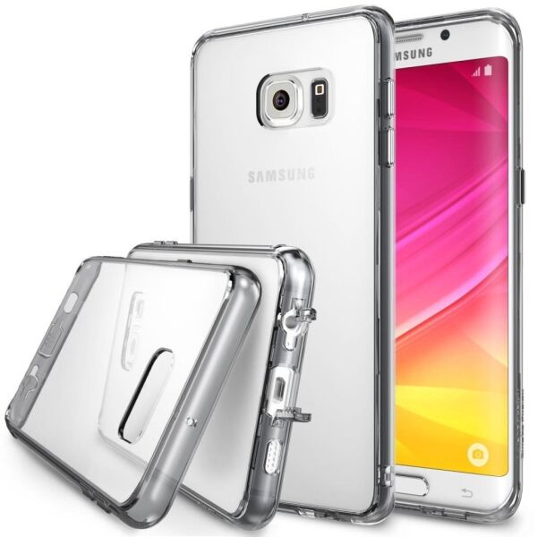 Ringke Fusion Galaxy S6 Edge Plus ile Uyumlu Kılıf Smoke Black