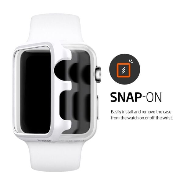 Spigen Apple Watch ile Uyumlu Kılıf Thin Fit (42mm) Smooth White