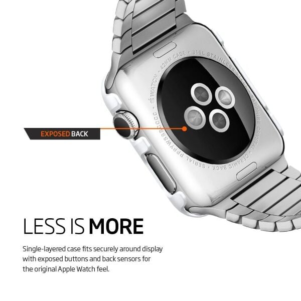 Spigen Apple Watch ile Uyumlu Kılıf Thin Fit (42mm) Smooth White