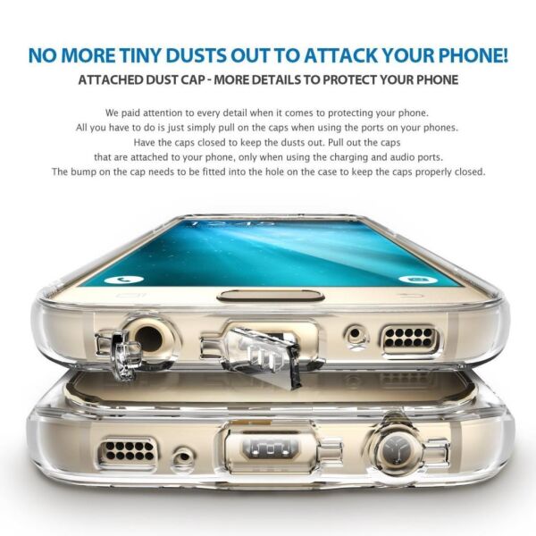 Ringke Mirror Fusion Galaxy S7 Edge ile Uyumlu Aynalı Kılıf Rose Gold