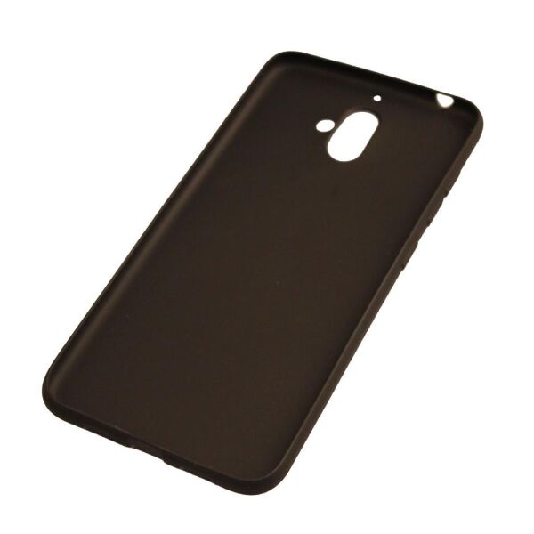 Via F1 ile Uyumlu Deri Desenli Silikon Kılıf Siyah