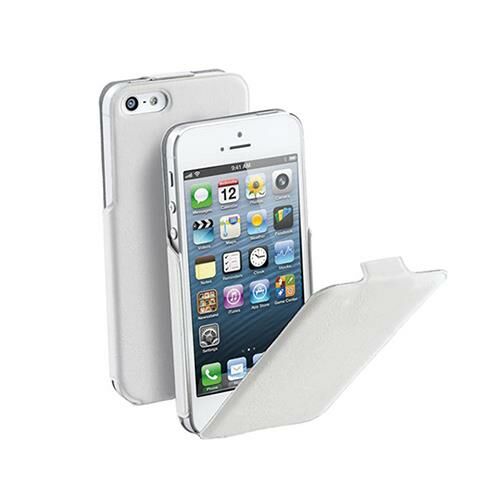 Cellular Line iPhone SE/5S/5 ile Uyumlu Flap Flat Kapaklı Kılıf Beyaz FLAPSLIMIPHONE5W