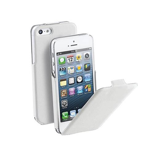Cellular Line iPhone SE/5S/5 ile Uyumlu Flap Flat Kapaklı Kılıf Beyaz FLAPSLIMIPHONE5W