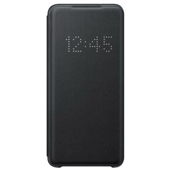 Galaxy S20 ile Uyumlu LED View Kılıf Siyah EF-NG980PBEGTR