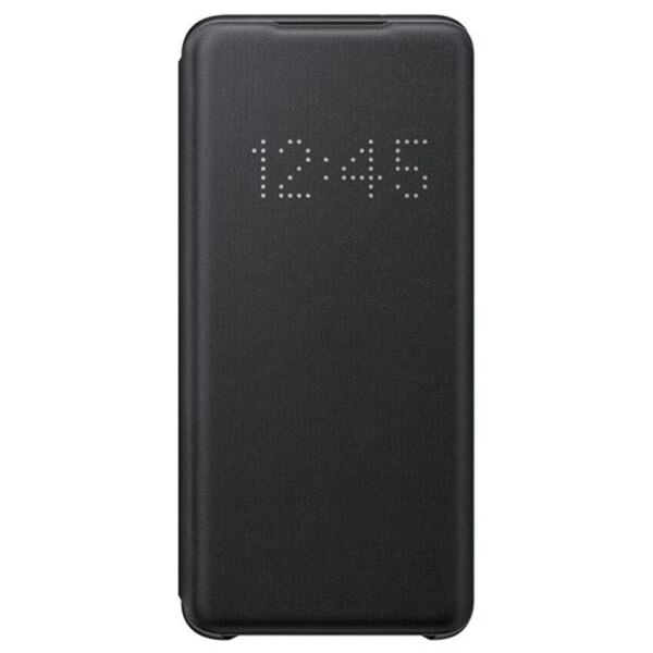 Galaxy S20 ile Uyumlu LED View Kılıf Siyah EF-NG980PBEGTR