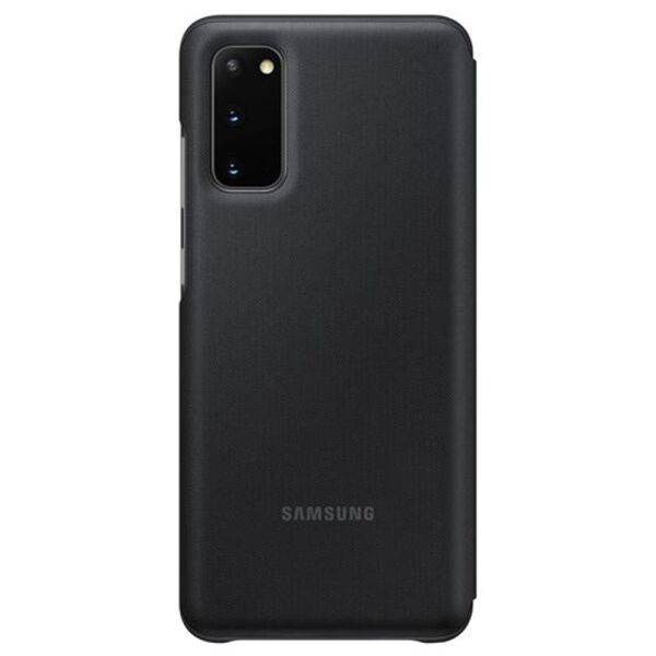 Galaxy S20 ile Uyumlu LED View Kılıf Siyah EF-NG980PBEGTR (Out)