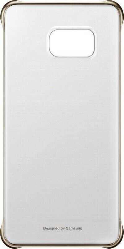 Galaxy S6 Edge Plus ile Uyumlu Clear Back Cover Gold EF-QG928CFEGWW Out