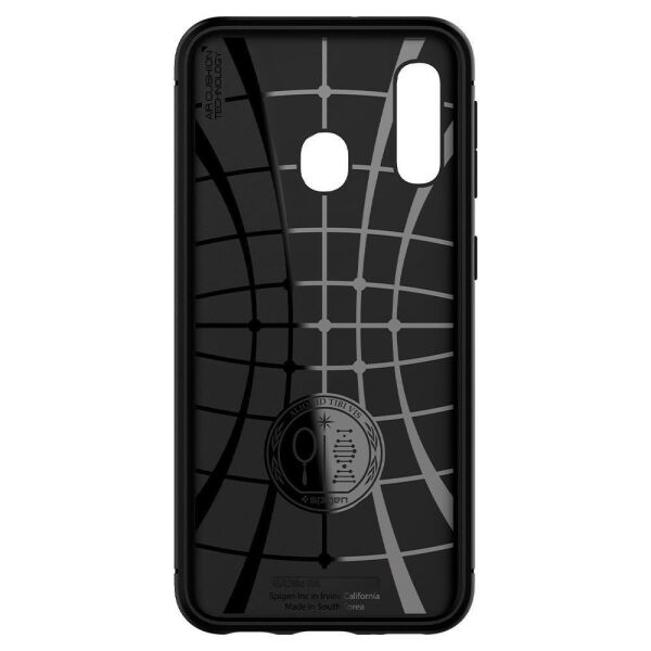 Spigen Galaxy A20e ile Uyumlu Kılıf Rugged Armor Matte Black