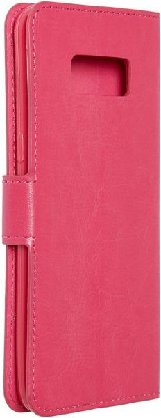 Galaxy S8 Kılıf ile Uyumlu Yan Model Kartlıklı Pembe