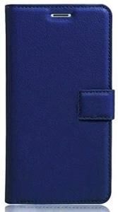 Galaxy Note 9 ile Uyumlu Kılıf Yan Model Kartlıklı Cüzdanlı Lacivert