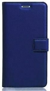 Galaxy Note 9 ile Uyumlu Kılıf Yan Model Kartlıklı Cüzdanlı Lacivert